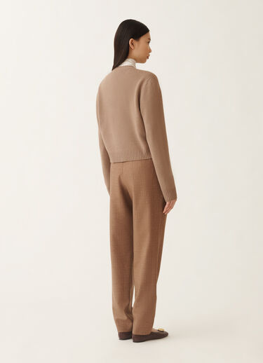 Fabiana Filippi Cardigan in Platin, Rinde Braun MAD225F057L5170000