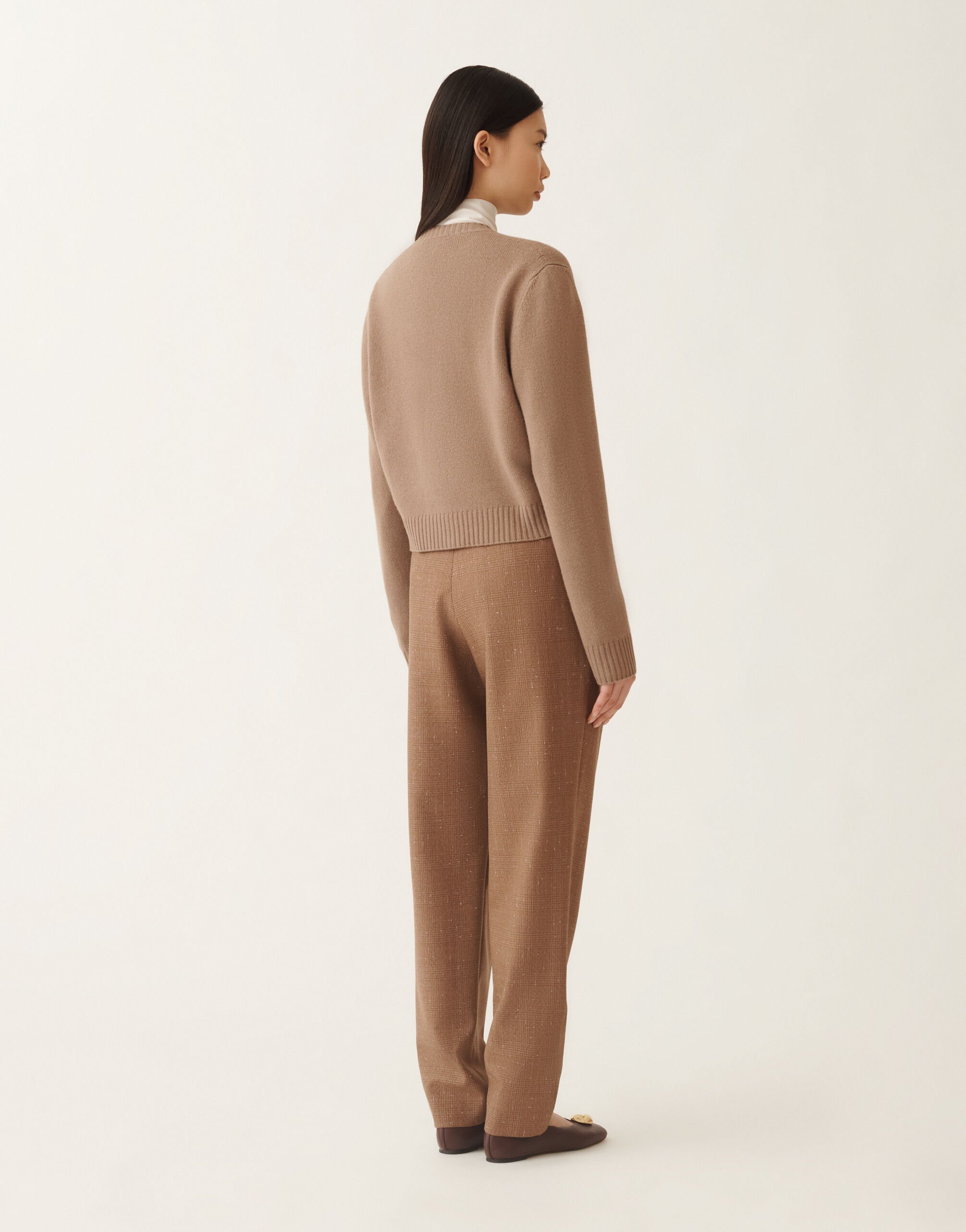 Fabiana Filippi Cardigan in Platin, Rinde Braun MAD225F057L5170000