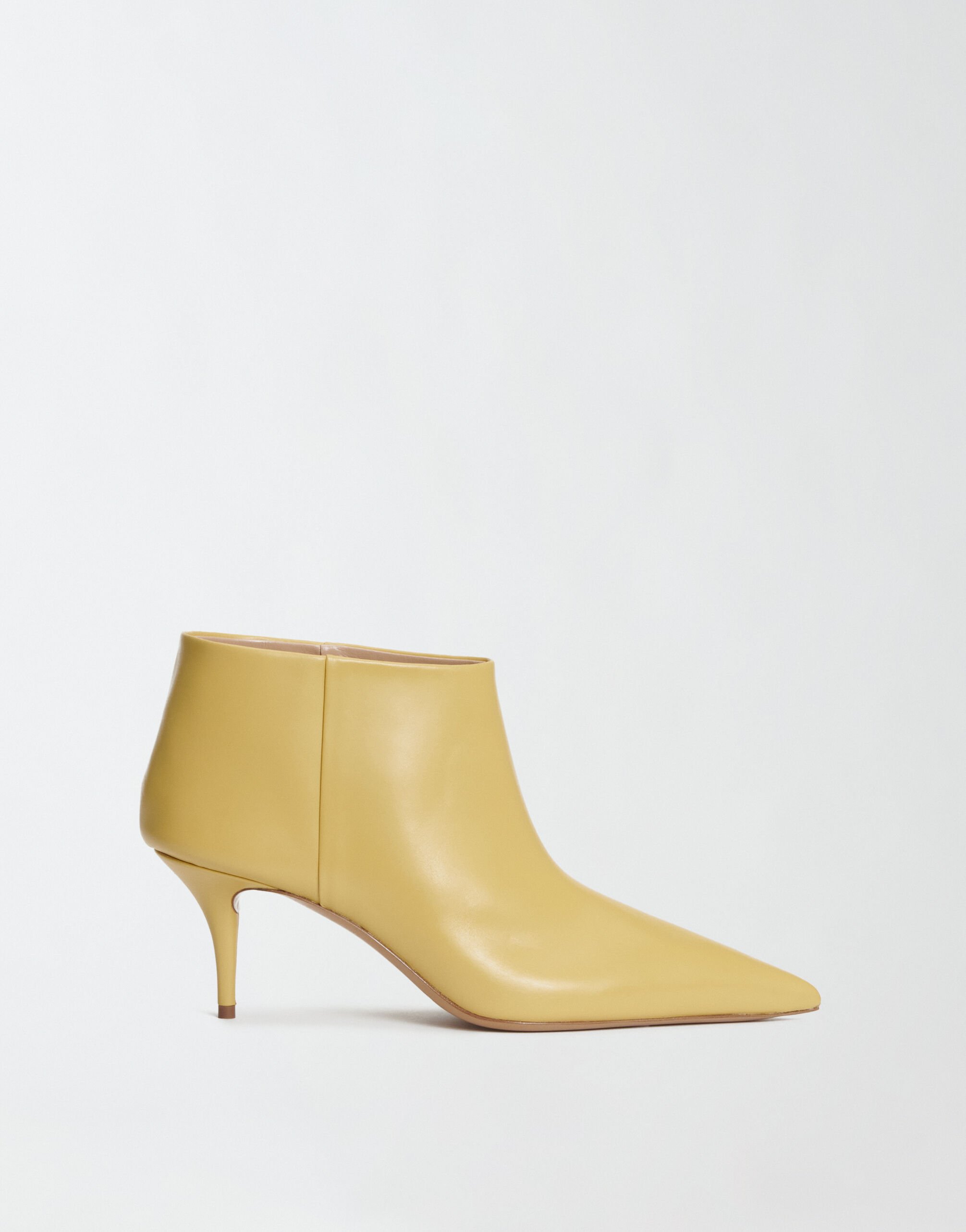 Yellow heel boots cheap