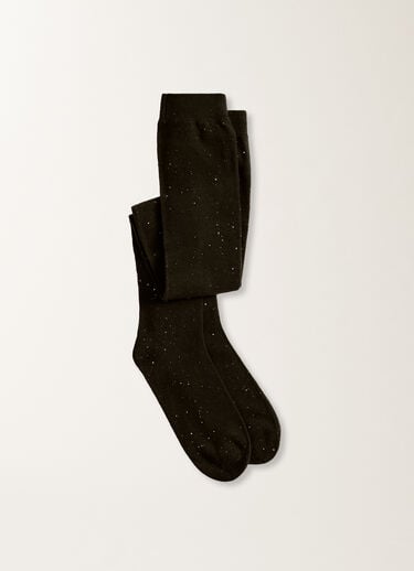 Fabiana Filippi Wool socks with sequins, black BLACK SAD215A862L5570000
