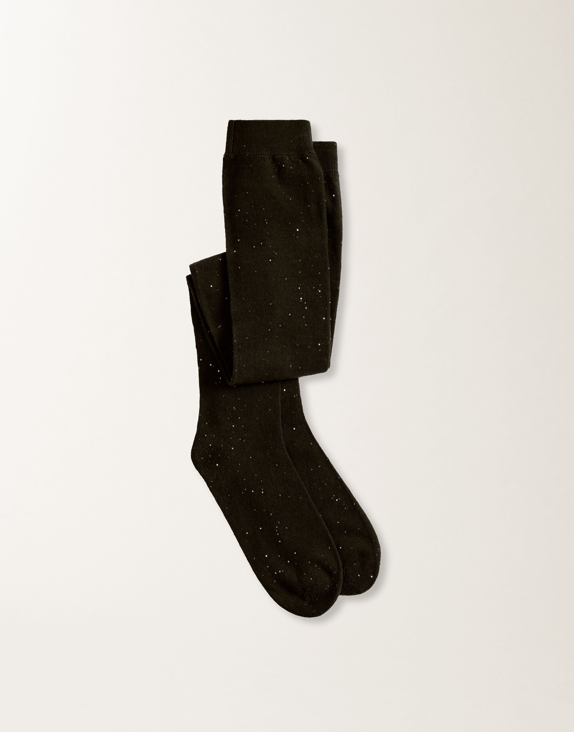 Fabiana Filippi Wool socks with sequins, black BLACK SAD215A862L5570000