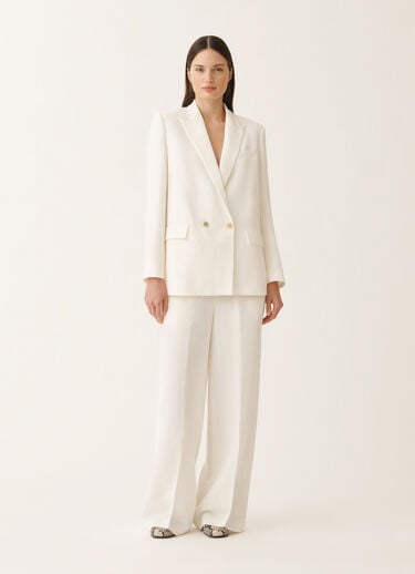 Fabiana Filippi Veste croisée en lin et viscose, blanc BLANC GCD275F412L3100000
