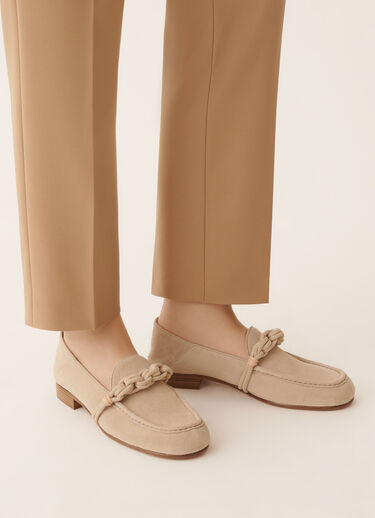 Fabiana Filippi Suede loafer, rope Beige ASD266A818M0150000