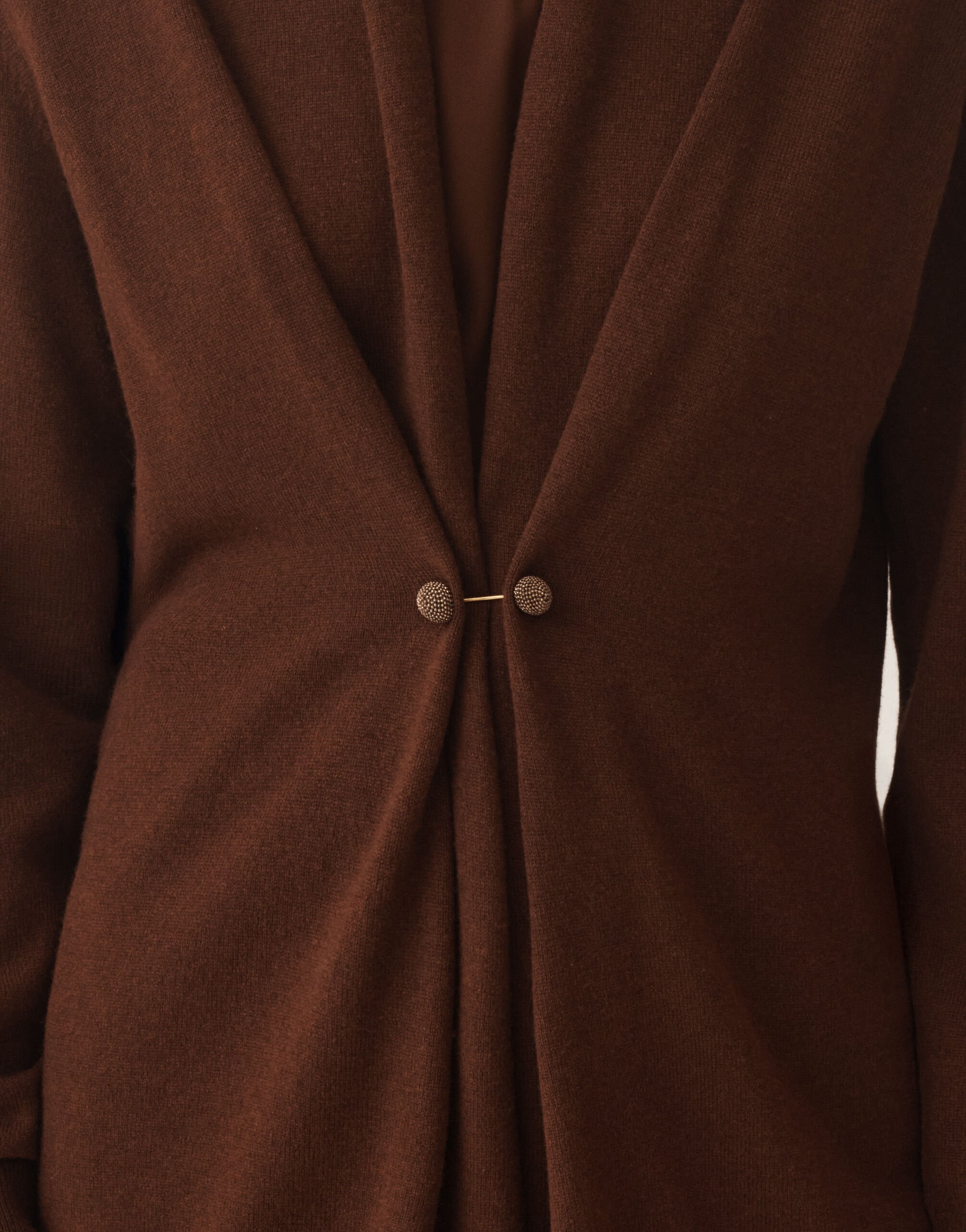 Fabiana Filippi Cardigan aus Platinum, ebenholzbraun Braun MAD215F059L5170000