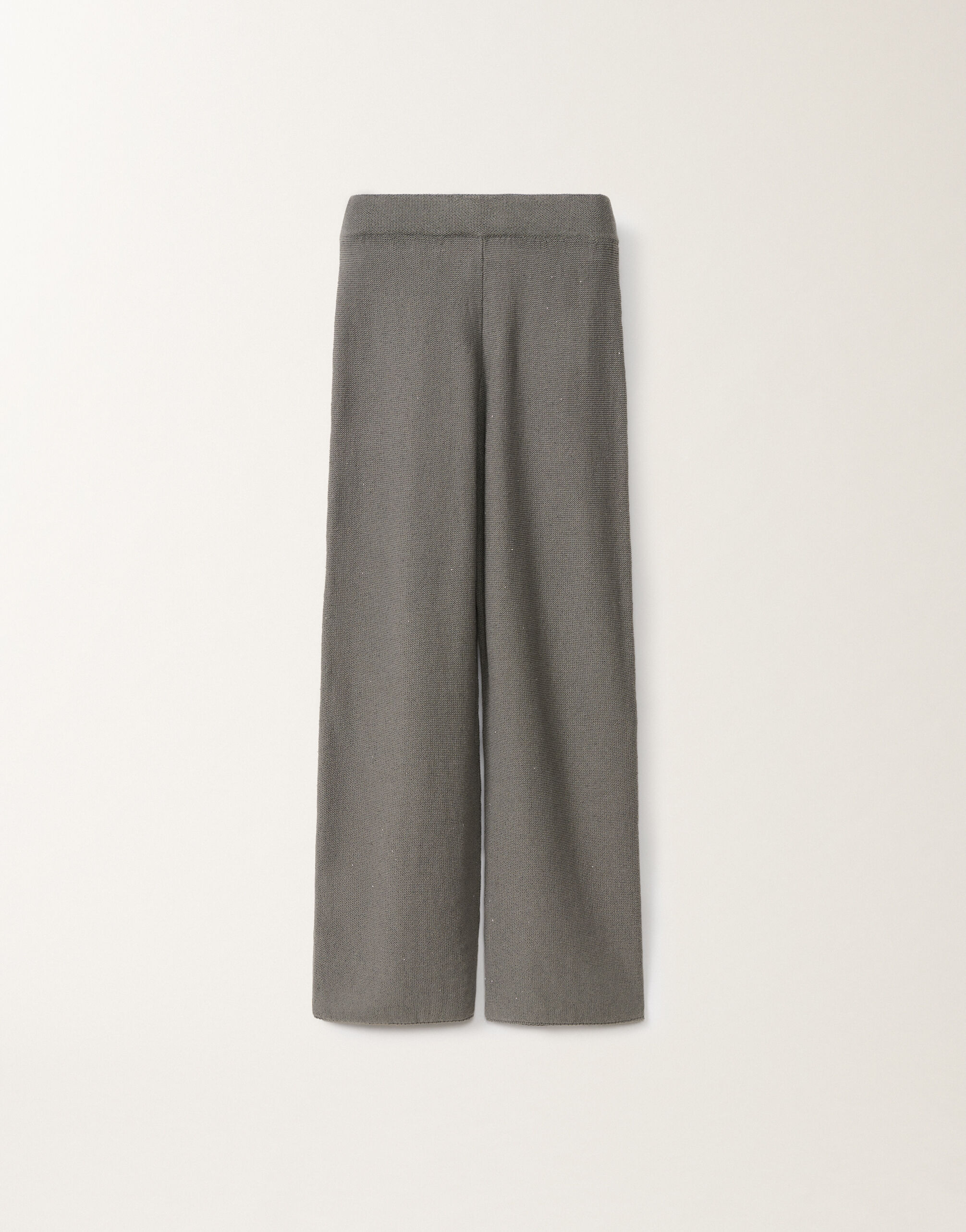 SEQUIN STRAIGHT LEG KNIT TROUSERS