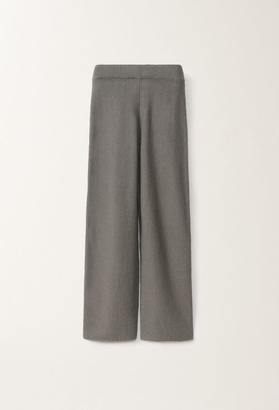 Fabiana Filippi Cotton and linen trousers with sequins, lead grey GREY PAD265F351D2730000