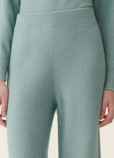 Fabiana Filippi Pantalon en laine et soie avec paillettes, vert Vert PAD216F391D2960000