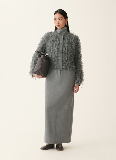 Fabiana Filippi Mohair cardigan, charcoal Charcoal MAD226F465D9360000