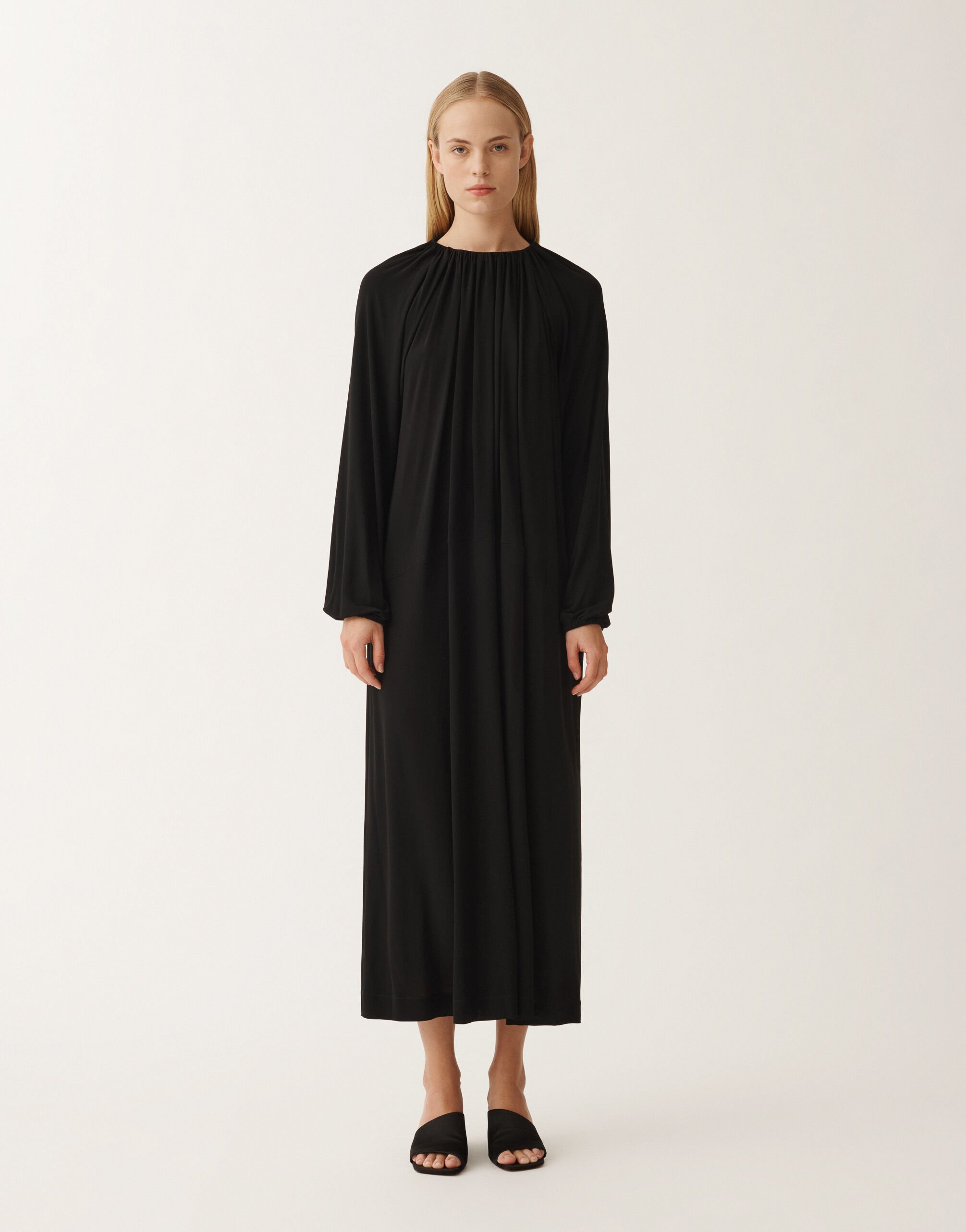 Fabiana Filippi Kleid aus Jersey in Viskose, schwarz SCHWARZ ABD265F189D8060000