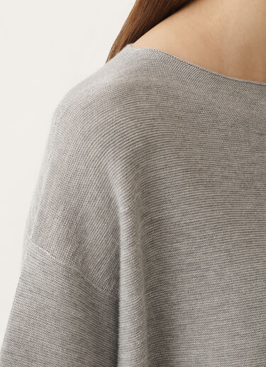 Fabiana Filippi Cotton and lurex sweater, rock grey GREY MAD265F097L2330000