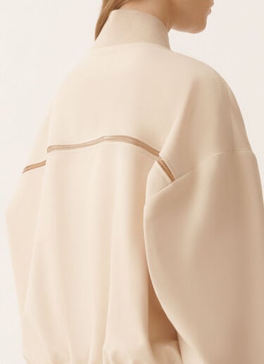 Fabiana Filippi Bomber in Techno-Tailoring, Nude Nude GCD266F227L7810000