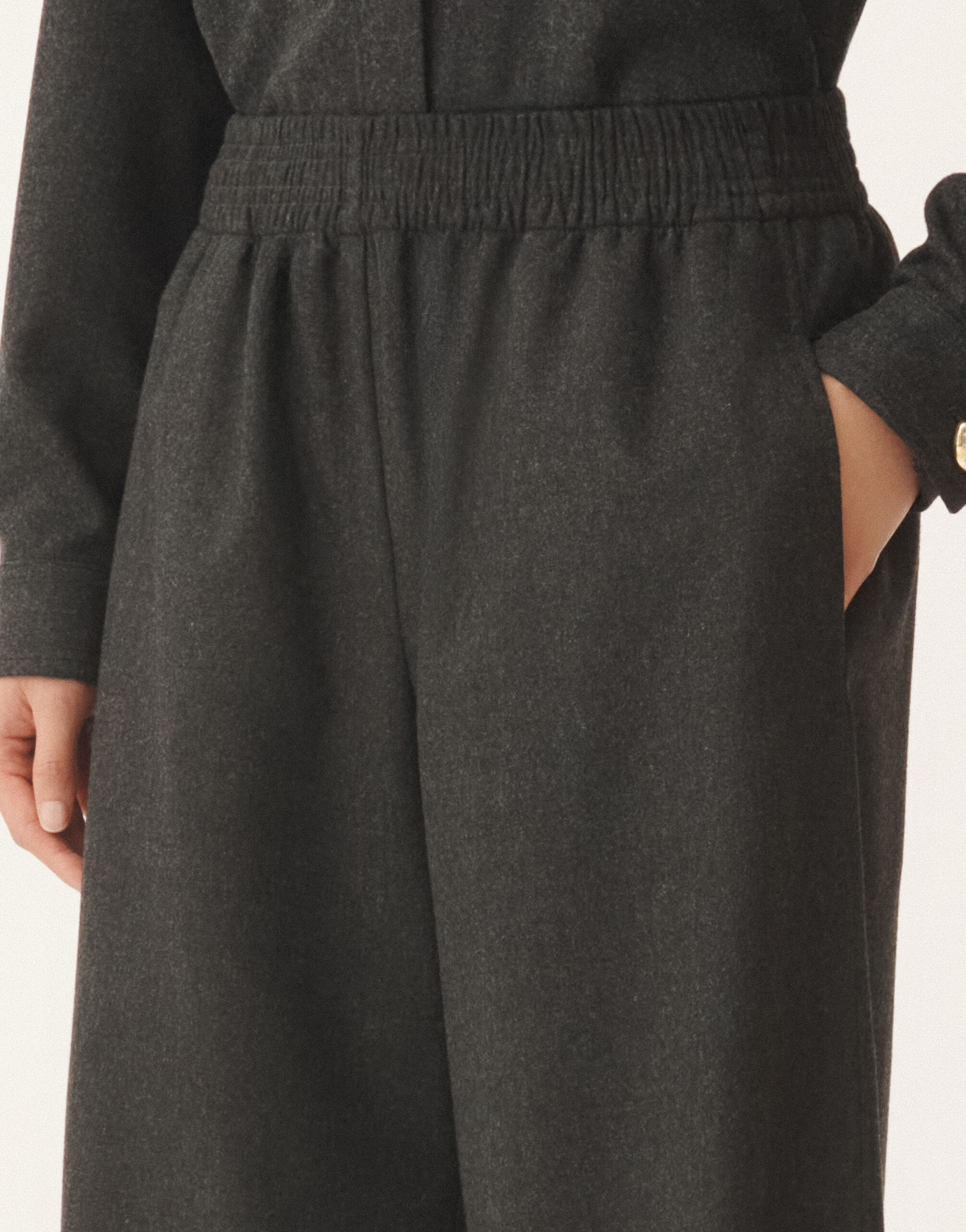 Fabiana Filippi Amelia trousers in flannel, slate Grey PAD225F291D1860000