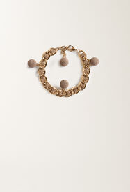 Fabiana Filippi Bracciale in filo diamante, cammello ORO BXD215A845L8440000
