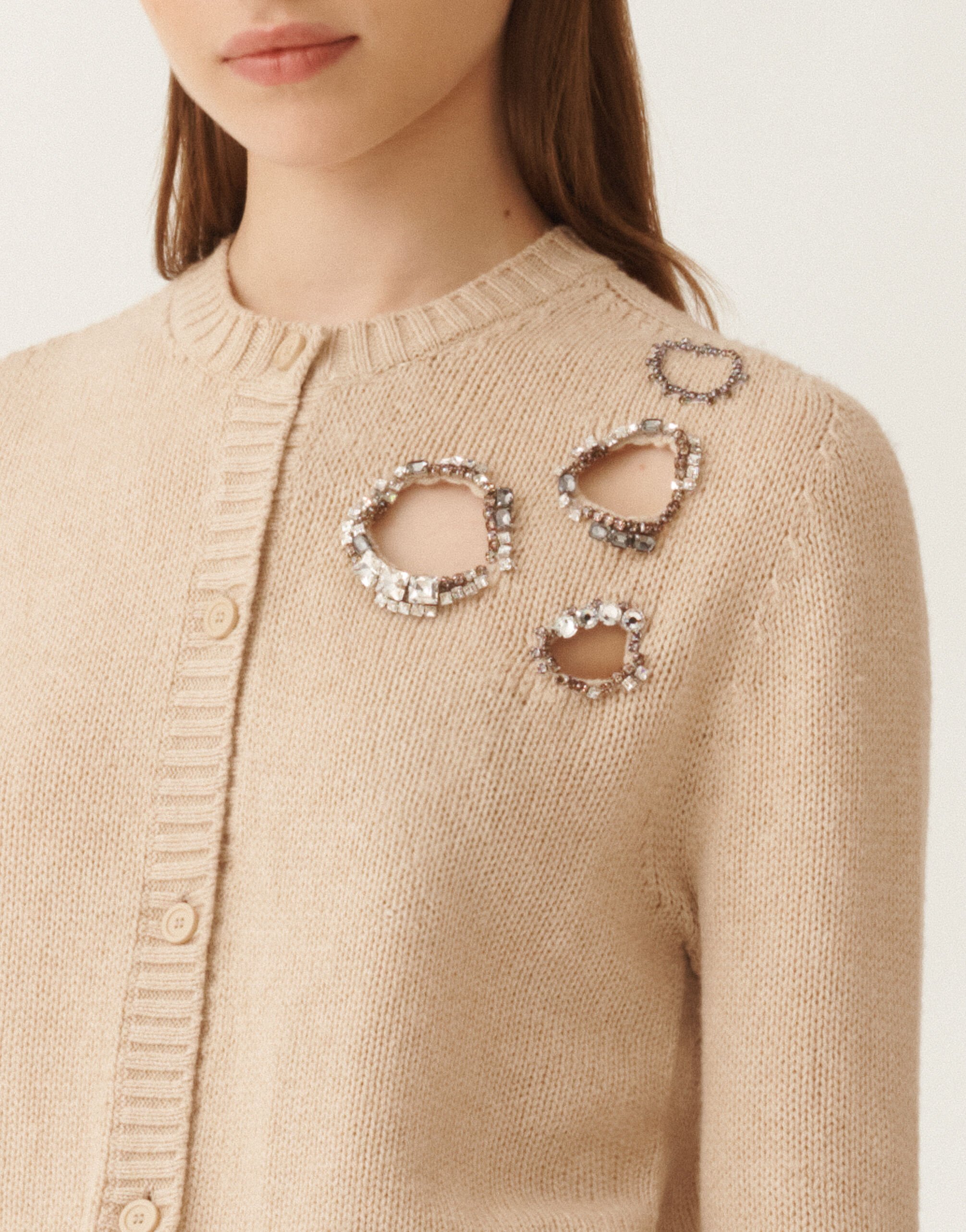 Platinum cardigan, rope for Women | Fabiana Filippi®