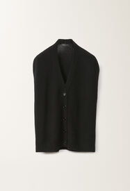 Fabiana Filippi Brushed cashmere gilet, black BLACK MAD265F039N9000000