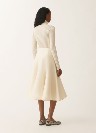 Fabiana Filippi Cotton and silk mikado skirt, vanilla VANILLA GND275F840D7870000