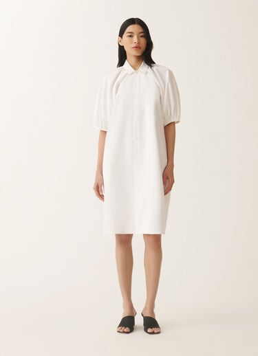 Fabiana Filippi Poplin midi dress, optical white WHITE ABD275F750L3060000