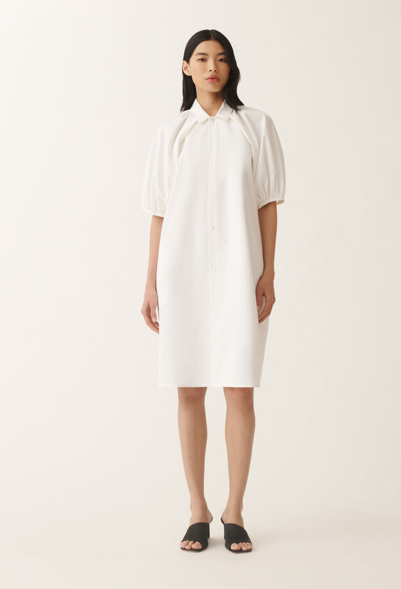 Fabiana Filippi Robe midi en popeline, blanc optique BLANC ABD275F750L3060000
