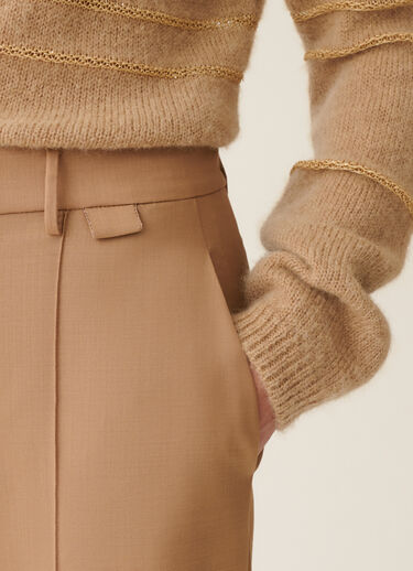 Cool wool trousers, rattan Fabiana Filippi Cool wool trousers, rattan Rattan PAD226F717M3860000