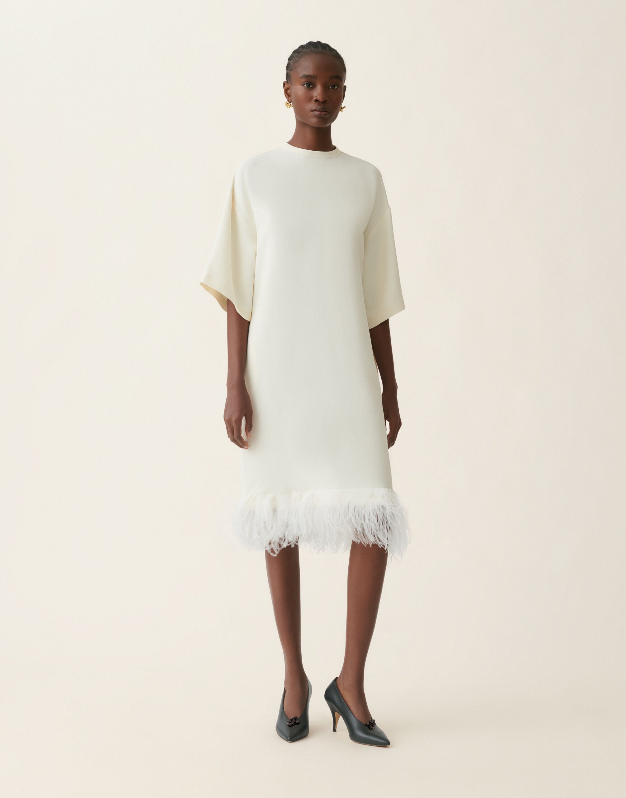 Cady maxi T-shirt dress, butter Fabiana Filippi Cady maxi T-shirt dress, butter Butter ABD226F586M4250000