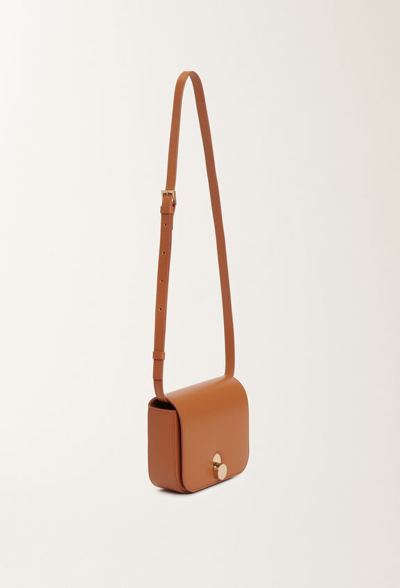 Fabiana Filippi Eclissi calfskin mini messenger bag, tan BROWN BGD265A860L2140000