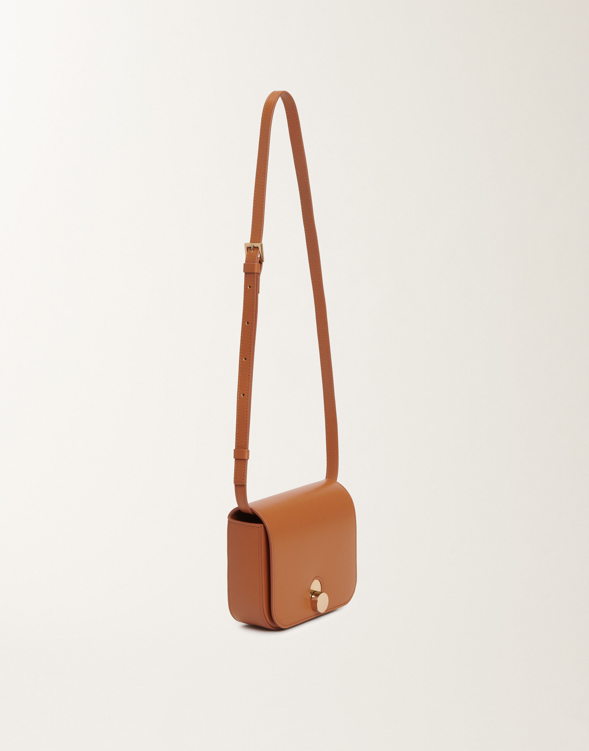 Fabiana Filippi Eclissi calfskin mini messenger bag, tan BROWN BGD265A860L2140000
