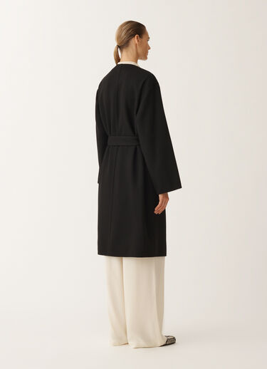 Fabiana Filippi Double wool coat, black BLACK CTD265F243D8040000