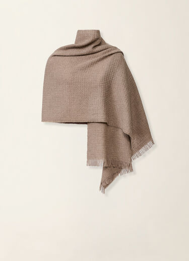Sciarpa in lana e cashmere con lurex, moka meringa Fabiana Filippi Sciarpa in lana e cashmere con lurex, moka meringa Moka meringa SAD216A874M5260000