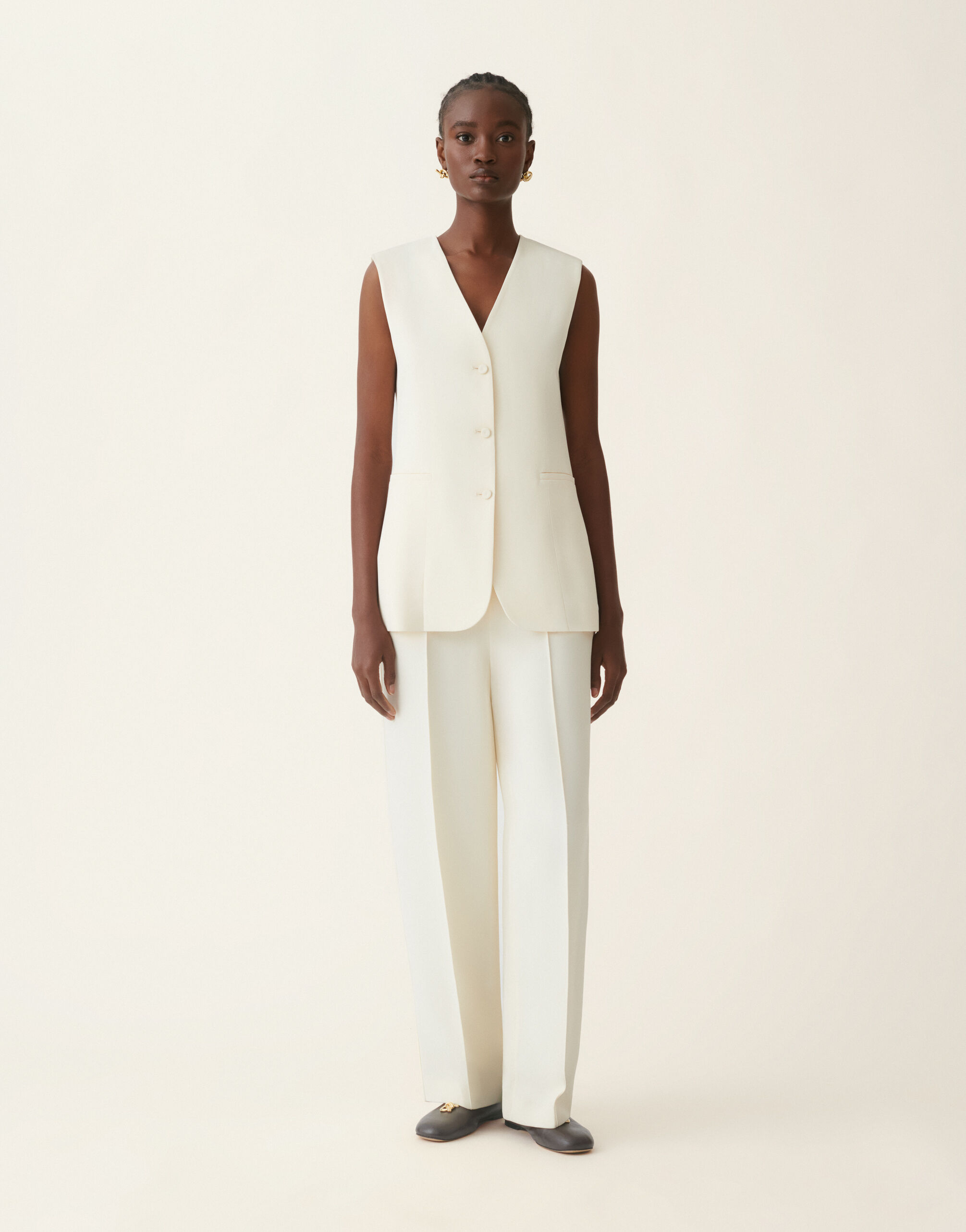 Gilet en cady, beurre Fabiana Filippi Gilet en cady, beurre Beurre GCD216F176D8700000