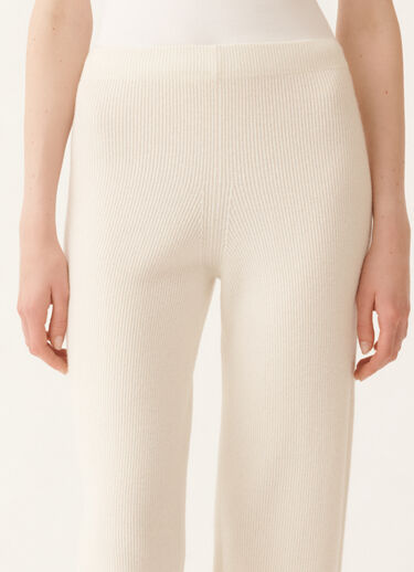 Fabiana Filippi Trousers in Platinum, raffia White PAD225F335N1280000