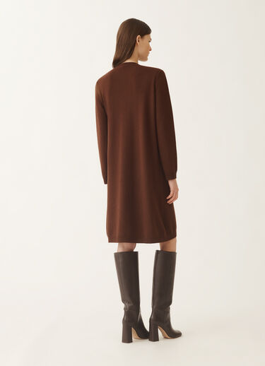Fabiana Filippi Platinum dress, ebony BROWN ABD215F141L5170000