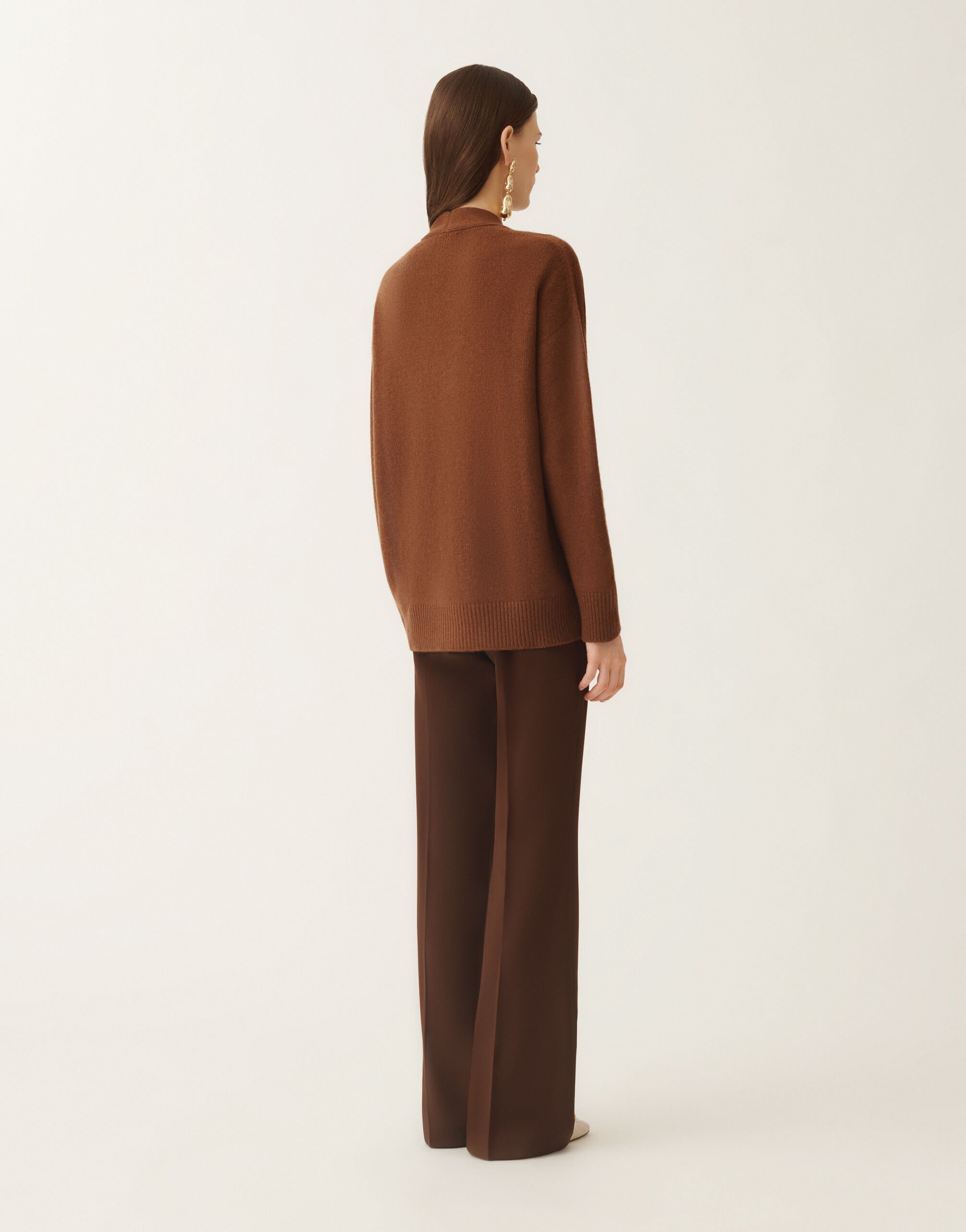 Fabiana Filippi Cardigan aus Kaschmir, Mahagoni Braun MAD215F014N9000000