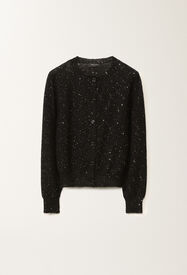Fabiana Filippi Mohair micro cardigan, black BLACK MAD265F086D8170000