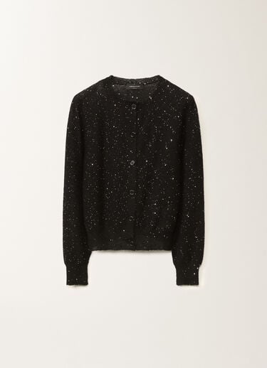 Fabiana Filippi Mohair micro cardigan, black BLACK MAD265F086D8170000