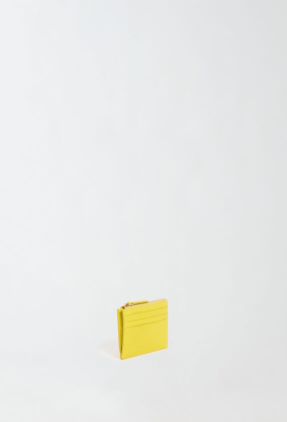 Fabiana Filippi Calfskin card holder, cedar YELLOW AAD224A954L1000000