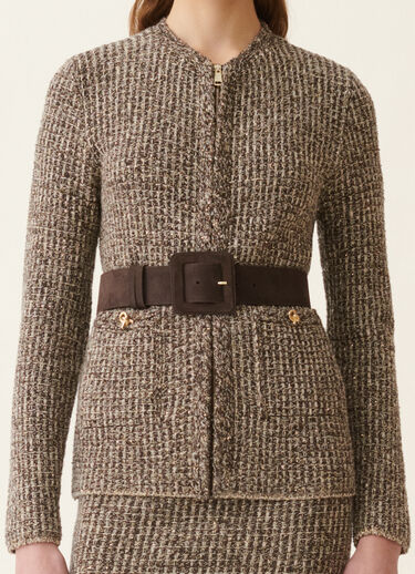 Ceinture haute en daim, ébène Fabiana Filippi Ceinture haute en daim, ébène ébène AAD216A813M5290000