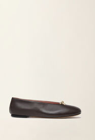 Fabiana Filippi Ballerines en nappa, ébène ébène ASD216A816M5120000