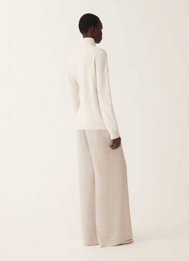 Fabiana Filippi Maglia in Platinum, rafia BIANCO MAD215F058L5170000