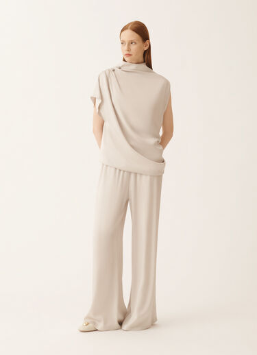 Fabiana Filippi Haut en envers satin, poussière GRIS TPD215F298L5960000