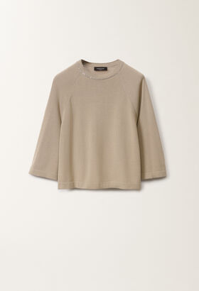 Fabiana Filippi Cape aus Bio-Baumwolle, schlammbraun VANILLE MAD275F481L2470000