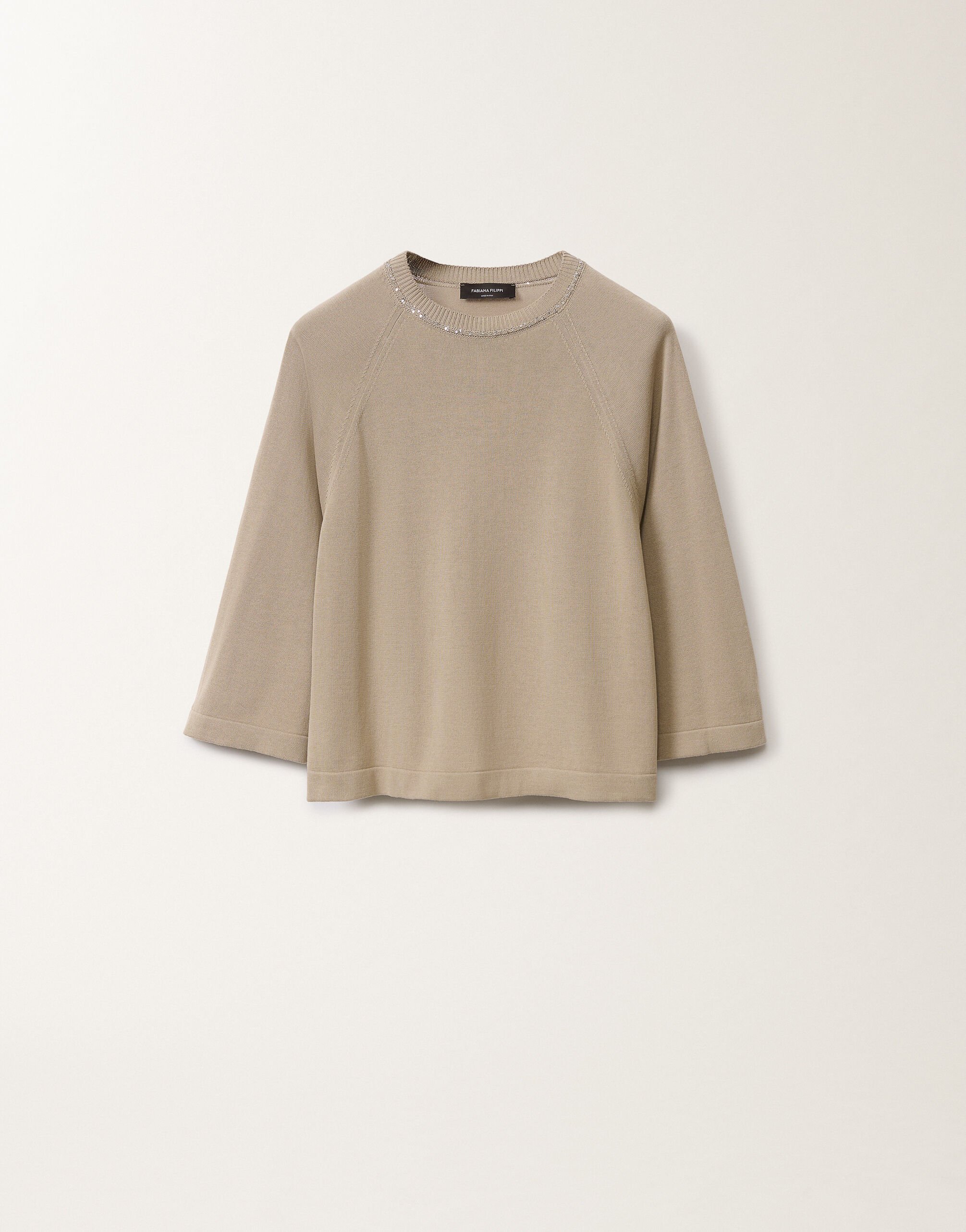 Fabiana Filippi Cape en coton biologique, argile ARGILE MAD275F481L2470000