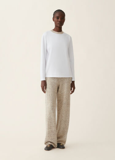 Fabiana Filippi T-shirt en jersey de coton, blanc optique Blanc optique JED216F112M3310000