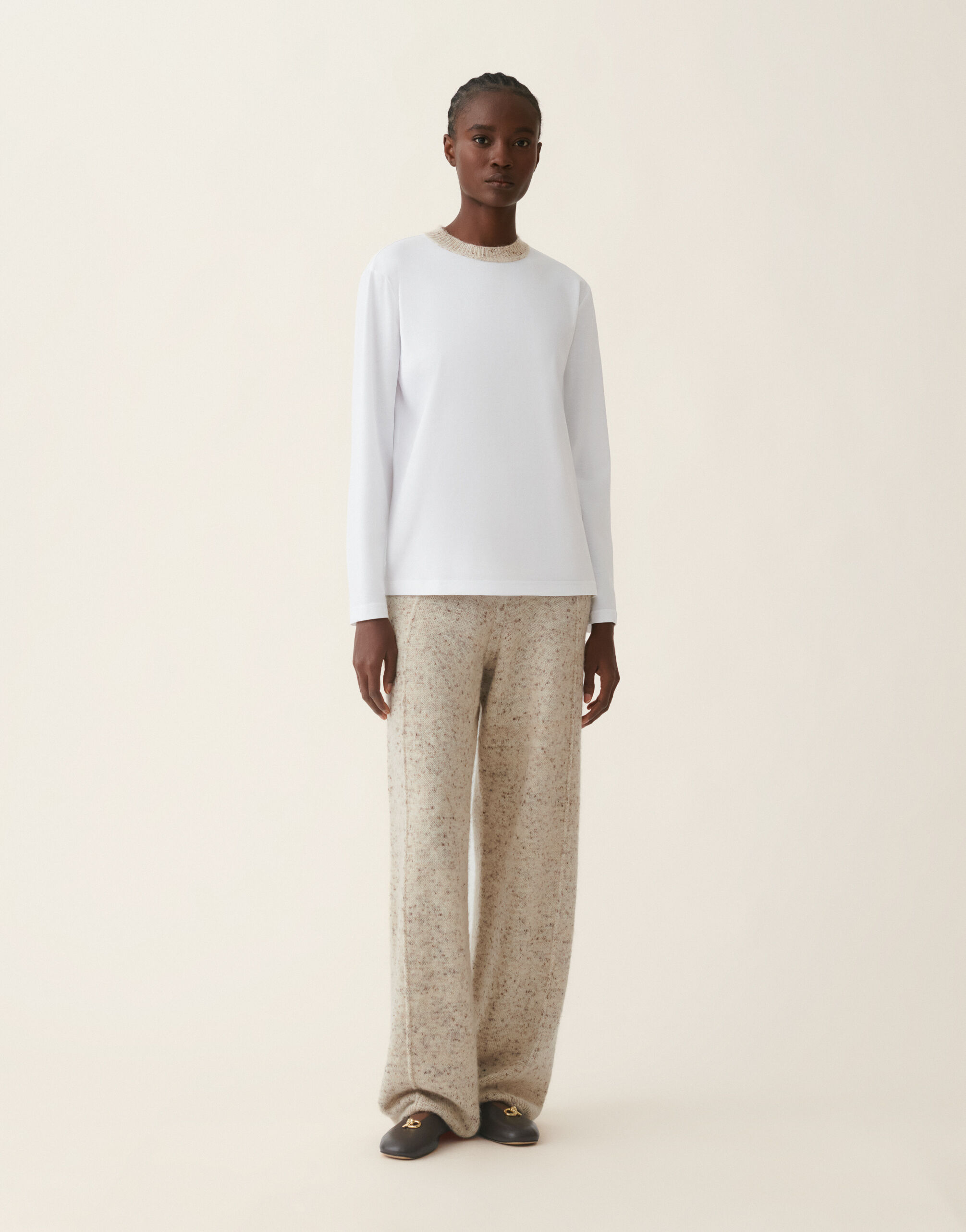 Fabiana Filippi T-shirt en jersey de coton, blanc optique Blanc optique JED216F112M3310000