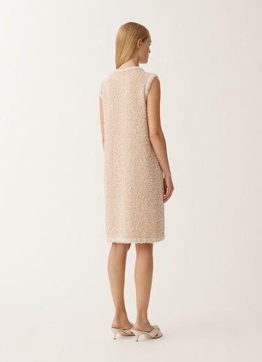 Fabiana Filippi Tweed-effect mini dress, dusty pink and citrine PINK ABD265F175L1670000