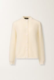 Fabiana Filippi Mohair cardigan with sequins, raffia White MAD266F129L7390000