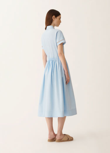 Fabiana Filippi Vestido polo de popelina azul cielo AZUL CIELO ABD276F642L5820000