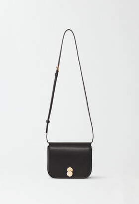 Fabiana Filippi Eclissi leather mini messenger, black WHITE BGD265A860L2520000