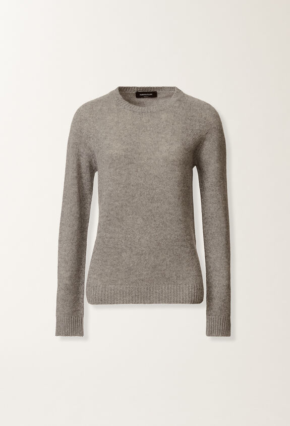 Fabiana Filippi Cashmere and silk sweater, rock grey GREY MAD215F012N9000000