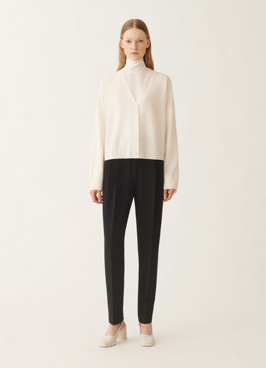 Fabiana Filippi Platinum cardigan, raffia WHITE MAD215F024L5170000