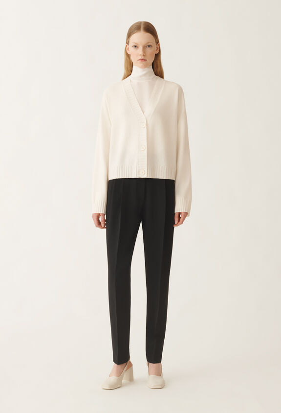 Fabiana Filippi Platinum cardigan, raffia WHITE MAD215F024L5170000